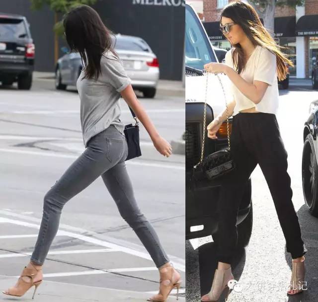 肯豆穿一字鞋 (肯豆穿玫粉色鞋)