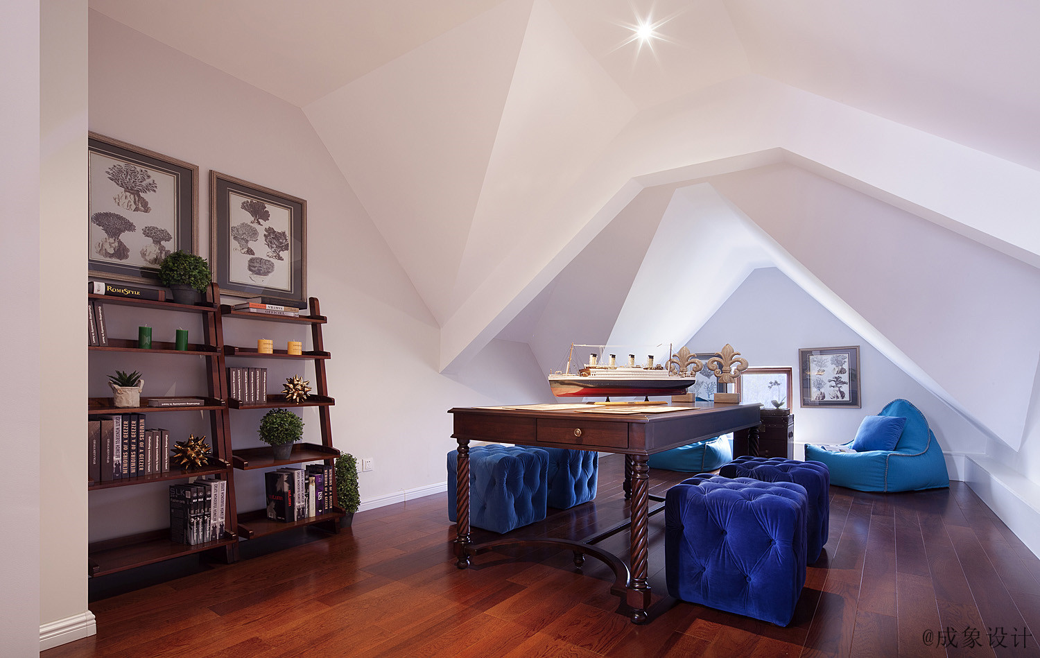 法式庄园独栋别墅装修设计效果图,高大上的欧式风格别墅设计