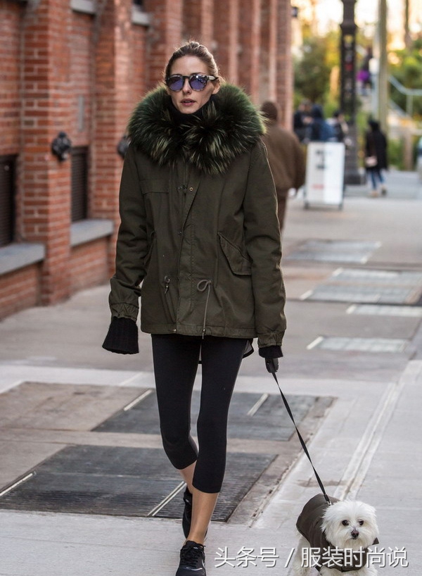 军绿色外套穿搭棉衣,军绿色棉服如何穿出高级感