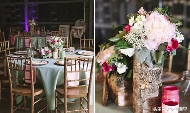 复古森林风婚礼,乡村户外婚礼布置