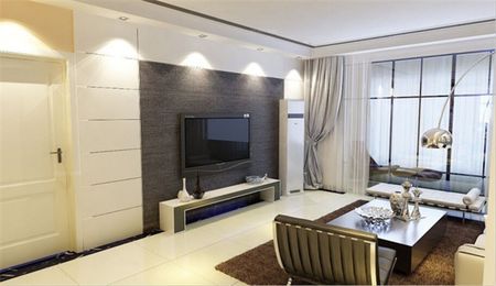 惊艳的客厅背景墙,小户型客厅装修图电视背景墙