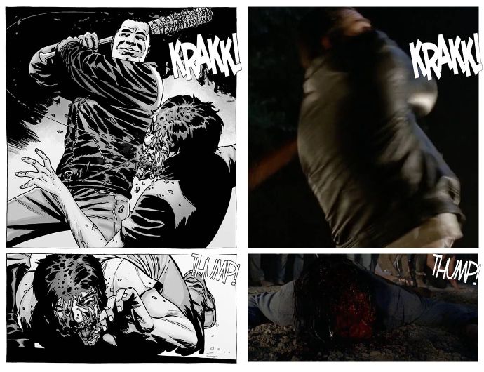 行尸走肉漫画原作与电视剧的分镜对比，还原度好高