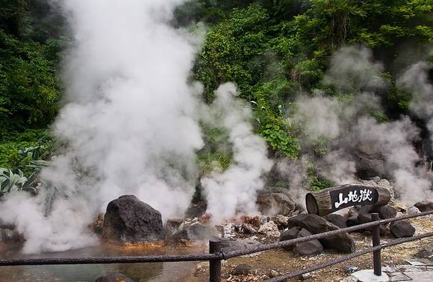 日本别府地狱全景高清无水印,日本别府景点介绍