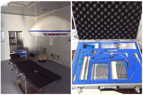 手电筒手术,医生使用无影灯做手术的图片