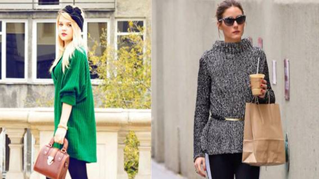 上衣大大大，裤子紧紧紧，秋冬都这么穿~