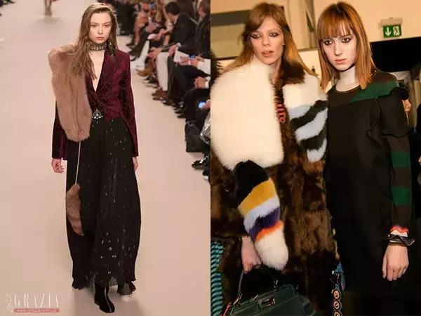 这天不冷不热，适合撩条毛披肩上！