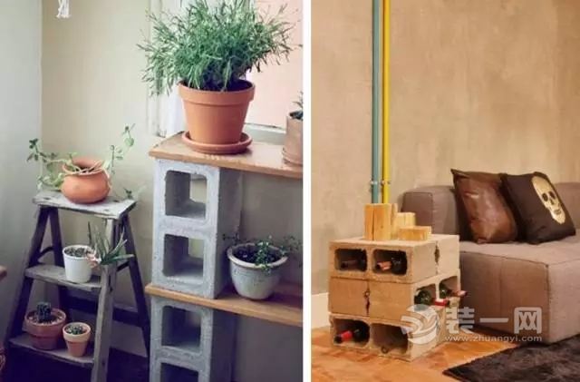 都不认识了！空心砖放屋里逼格如此高毫无违和感