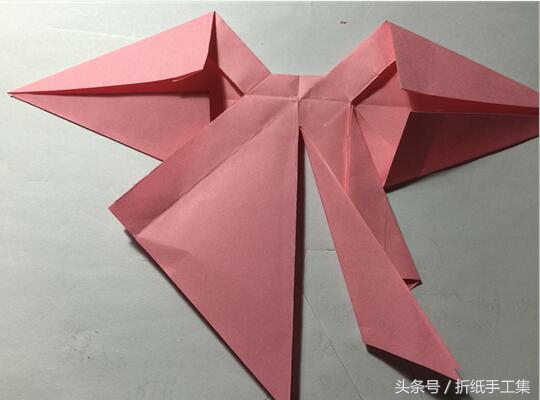 六方盒礼品盒蝴蝶结系法慢动作,蝴蝶结折纸大全简单又漂亮视频