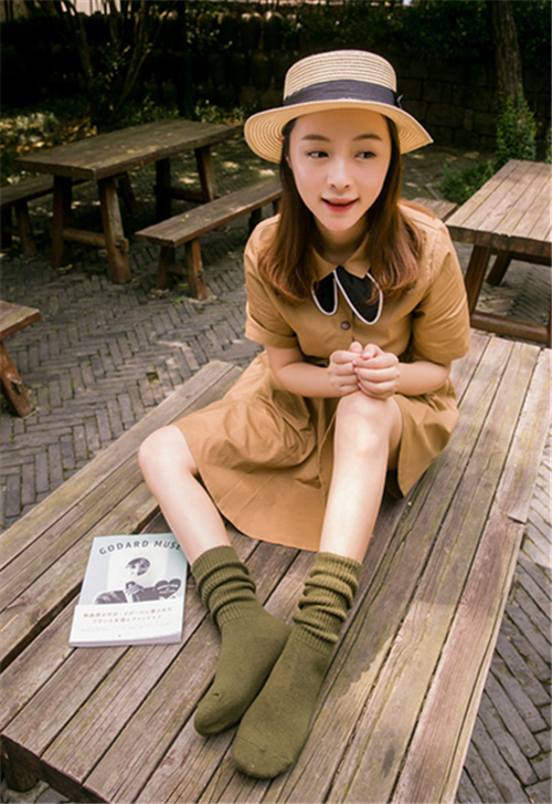 短靴堆堆袜搭配,短靴加堆堆袜
