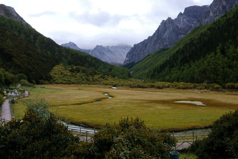 佩服自己，我在亚丁冒雨溯溪央迈勇到牛奶海