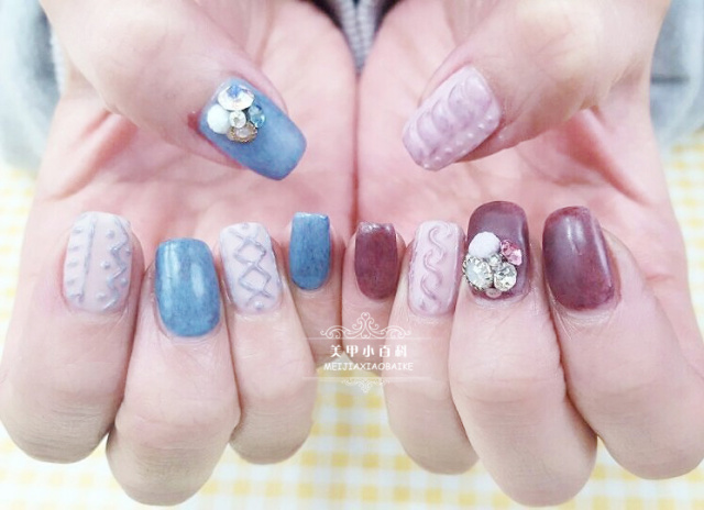 高大上豹纹美甲,适合冬天的皮草美甲