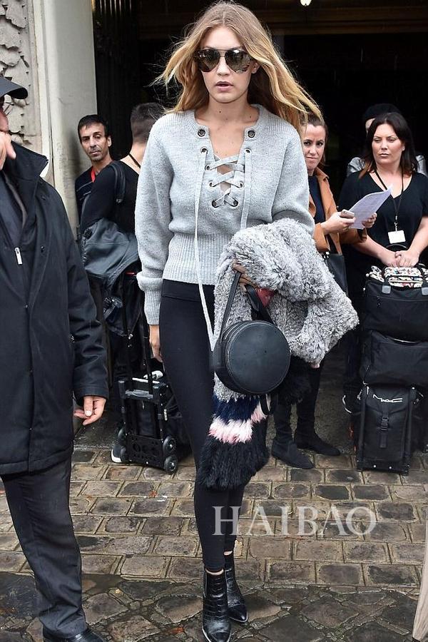 gigihadid最新私服街拍,吉吉哈迪德gigihadid高级定制女装