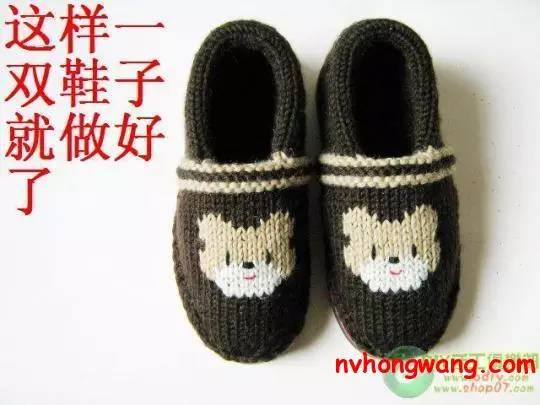 毛线拖鞋的编织方法图解小猫,可爱兔毛线拖鞋编织