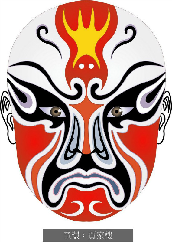 国粹脸谱重组画,国粹创意经典脸谱