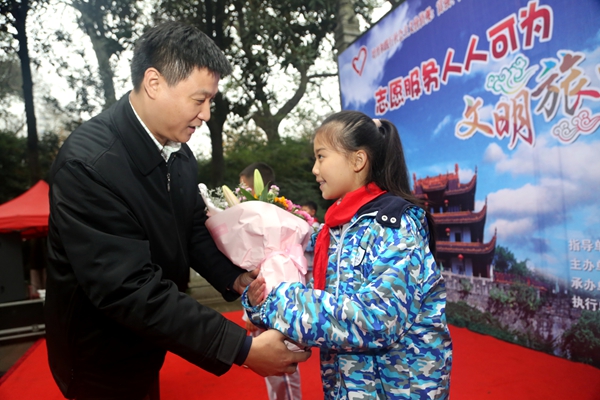 我是文明旅游小使者活动过程,长沙岳麓区萌娃