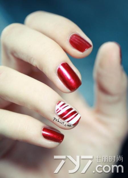 美甲图片2017新款式,2020美甲流行款式短指甲显手白