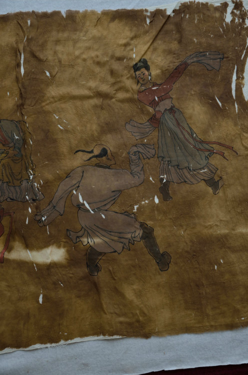 契丹古绢画,辽代绢轴画