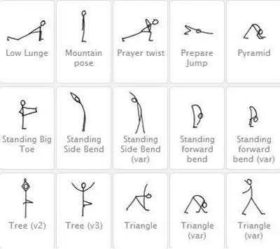 超全瑜伽小人绘画,瑜伽小人绘画技巧视频