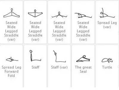 超全瑜伽小人绘画,瑜伽小人绘画技巧视频