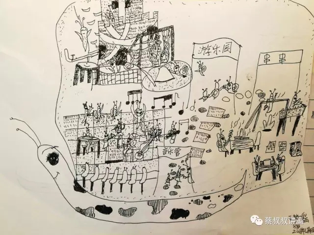 有关蜗牛的画儿童,蜗牛故事绘画