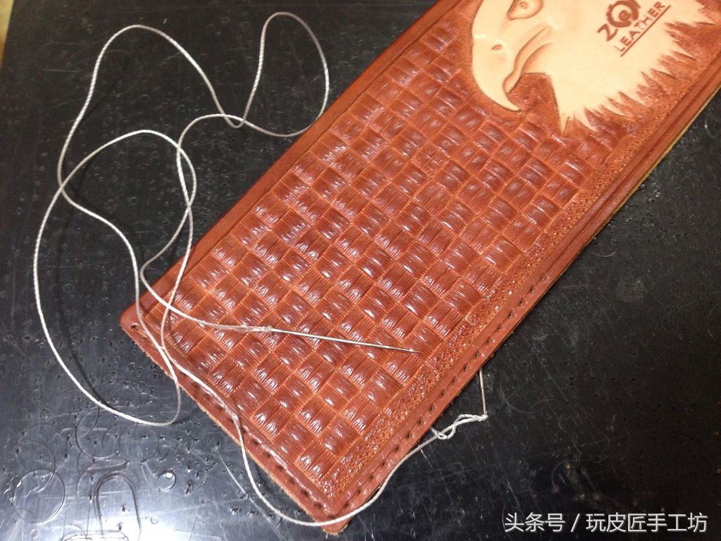 皮雕钱包手工制作视频,简易真皮手工钱包制作教程