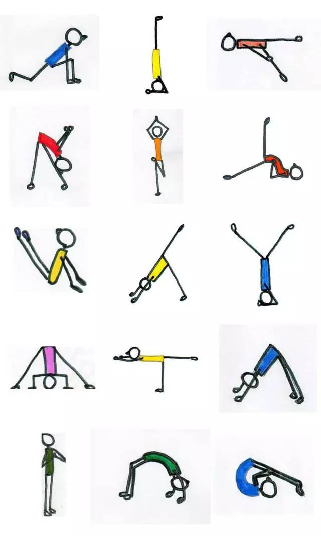 超全瑜伽小人绘画,瑜伽小人绘画技巧视频