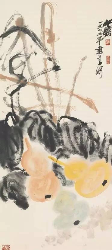 福禄双全葫芦如意图,真迹字画葫芦图案大全