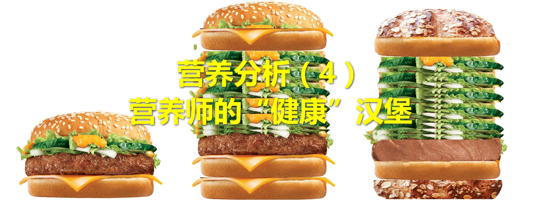 营养分析系类（4）-营养师所谓的“健康”汉堡