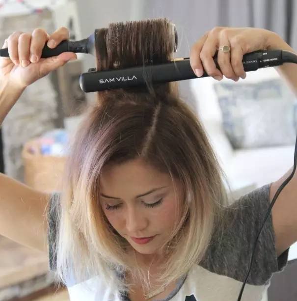 头发比较蓬圆脸适合什么发型,头发少星人