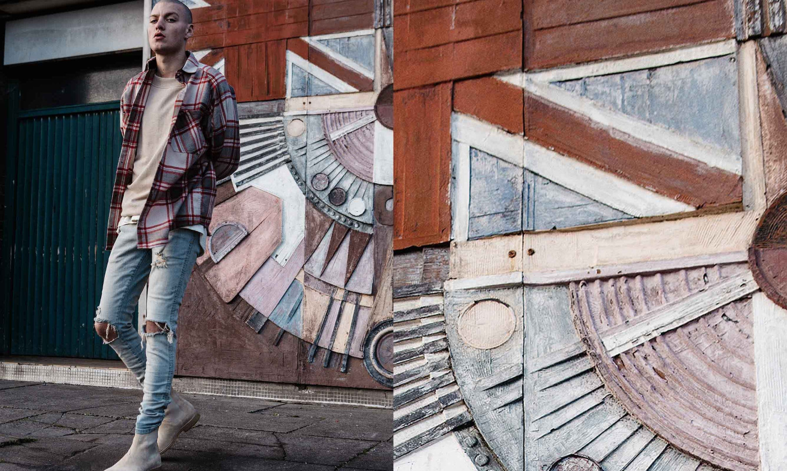 高街潮牌牛仔破洞外套,潮牌高街风字母印花破洞卫衣男女