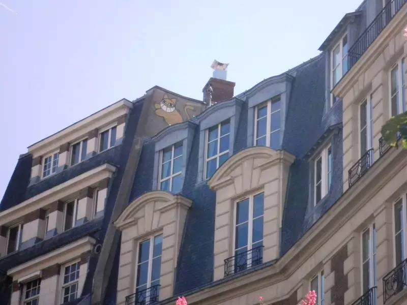 有一个街头艺术家把一只猫涂遍了巴黎,后来它遍布了全世界