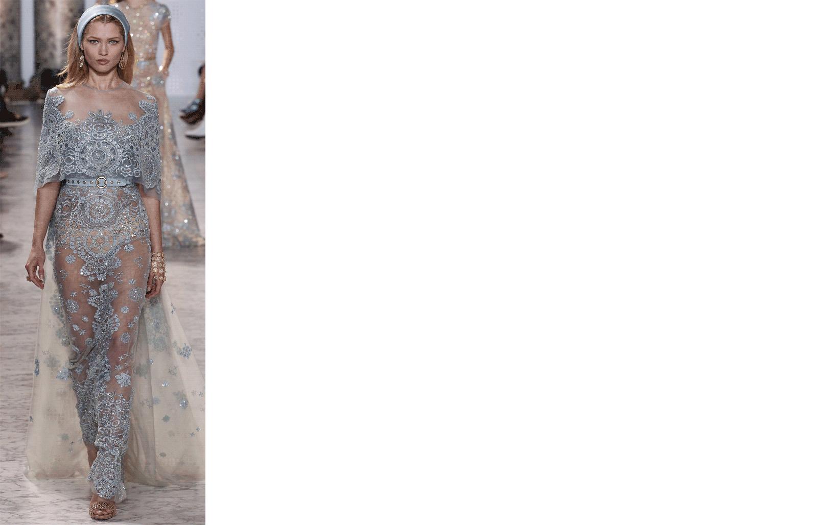 eliesaab2023春夏高定秀,eliesaab巴黎2019高级定制时装周