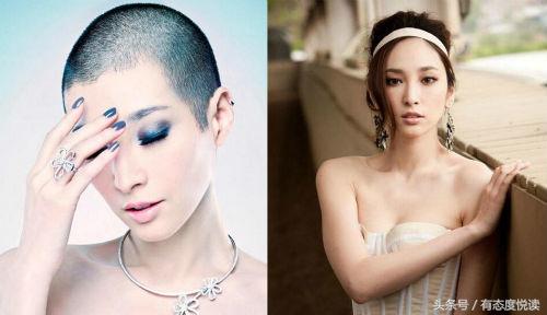 女星光头形象对比,女星光头真实照片