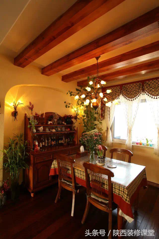 125平美式乡村风25万勉强硬装搞定,135平方美式乡村风情