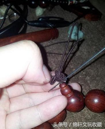 手串绳断了怎么打结,戴佛头手串怎么穿绳打结