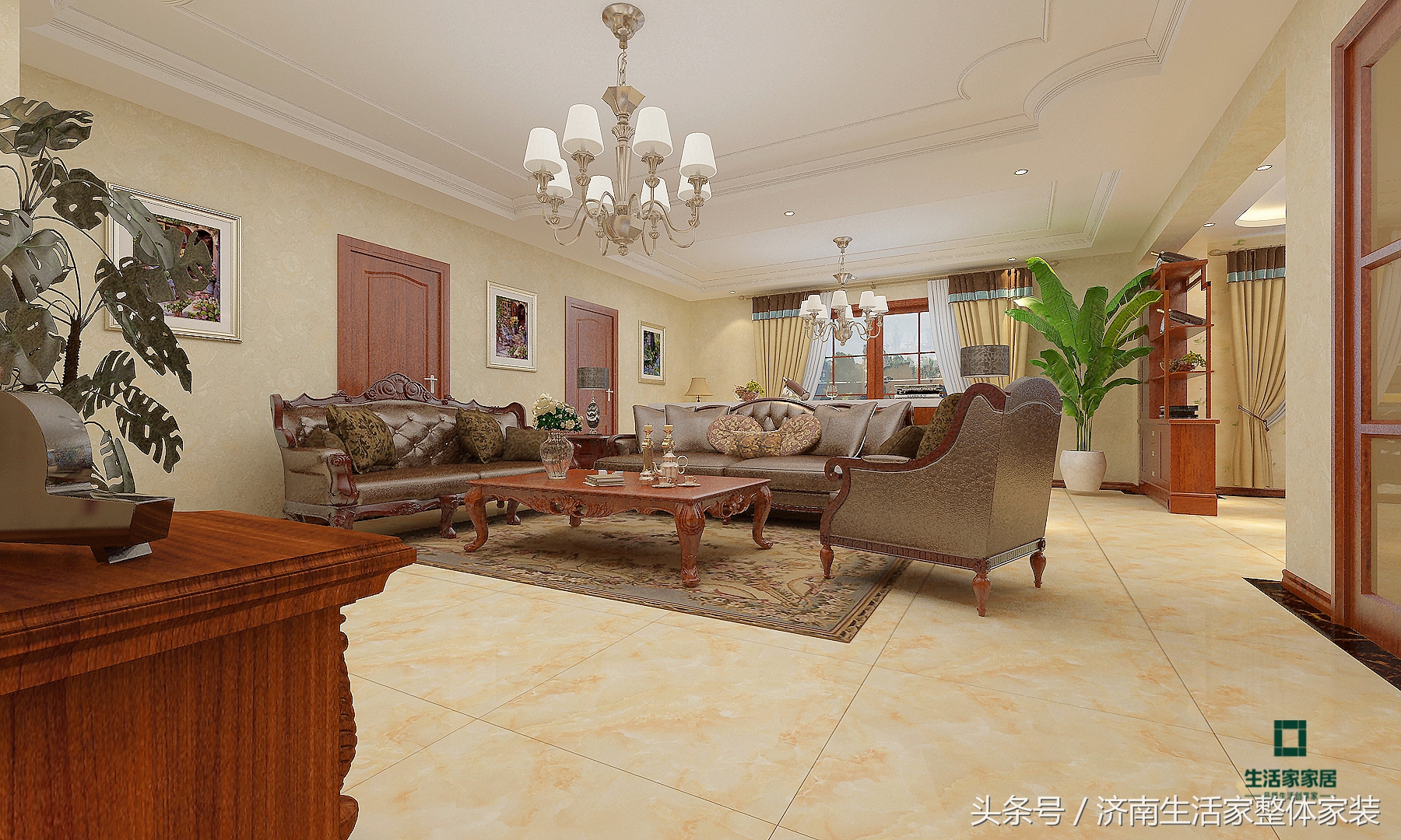 济南生活家家居,威海春山华居80平