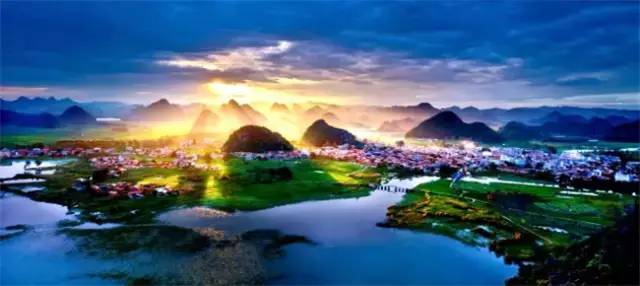 普者黑三生三世十里桃花风景,丘北普者黑十里桃花