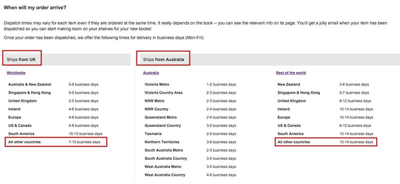 Bookdepositary全球免邮纸质英文书和amazon的正确打开方式