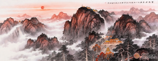 国画大师王宁山水作品欣赏,画家王宁国画