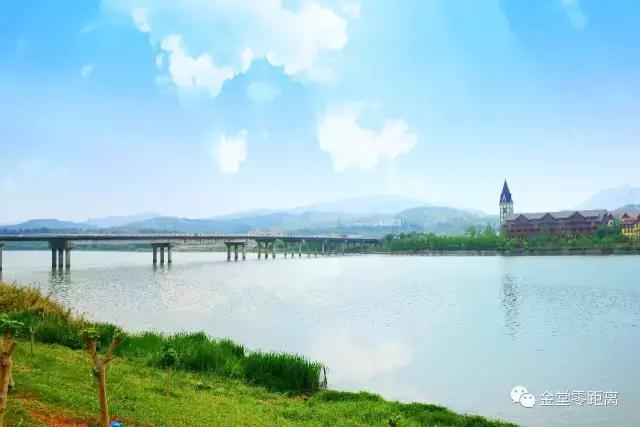 成都金堂一道美丽的风景线,水城之美