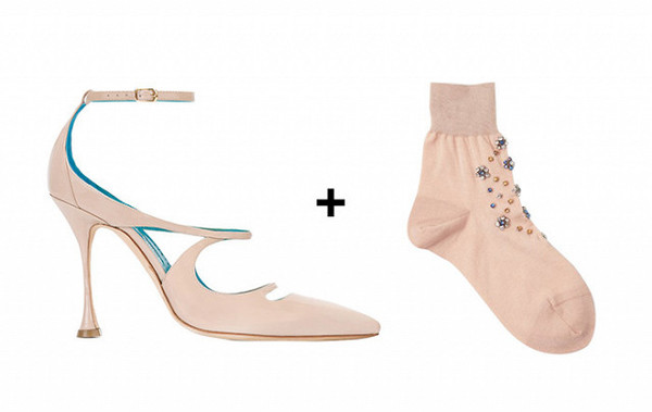 袜子配高跟鞋太时髦了,高跟鞋配什么袜子穿