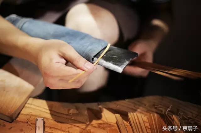 手工扇加工,古扇制作折扇