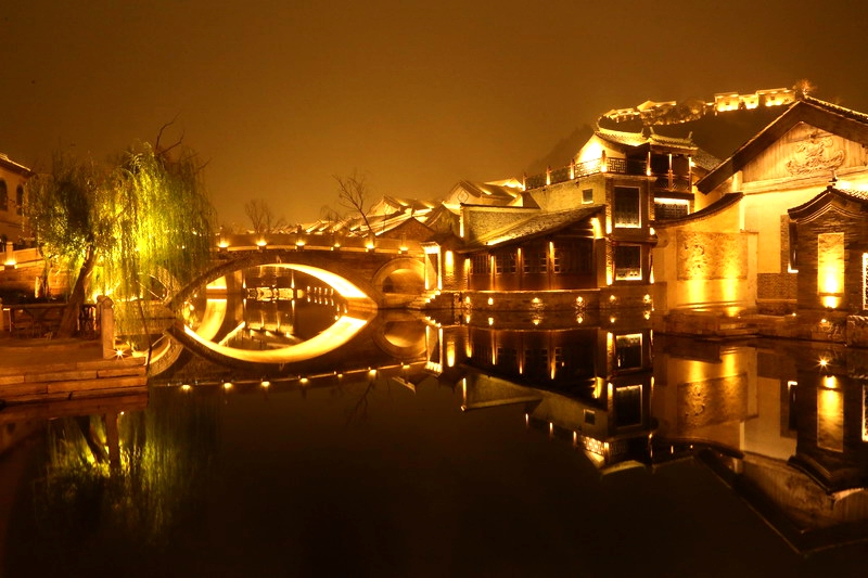 古镇风景古北水镇,记录旅游足迹古北水镇