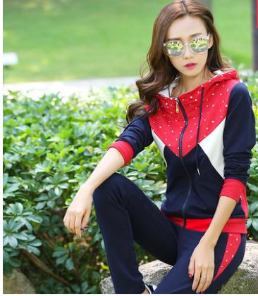 果冻棉休闲运动女套装,广场舞休闲运动女套装