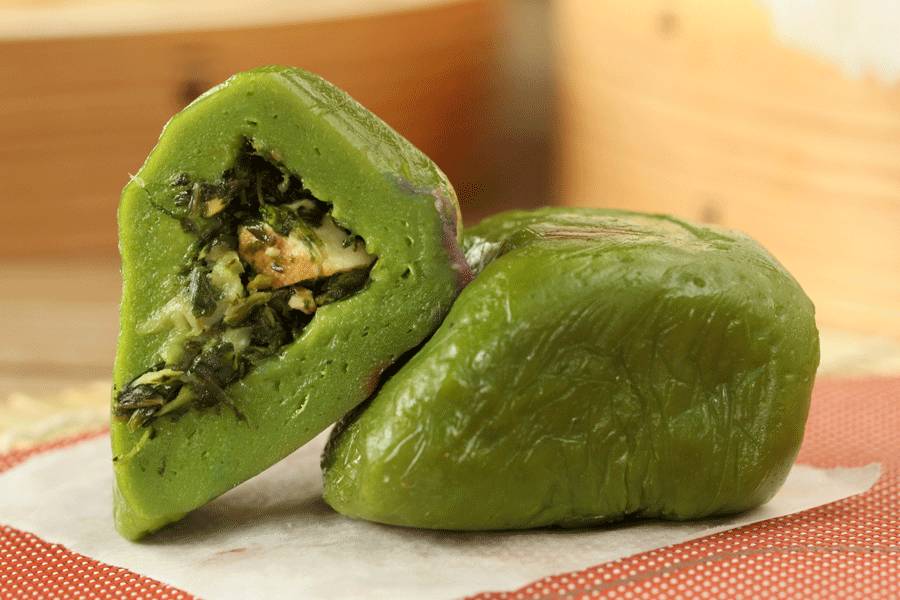 网红青团咸蛋黄肉松青团,蛋黄肉松青团推荐