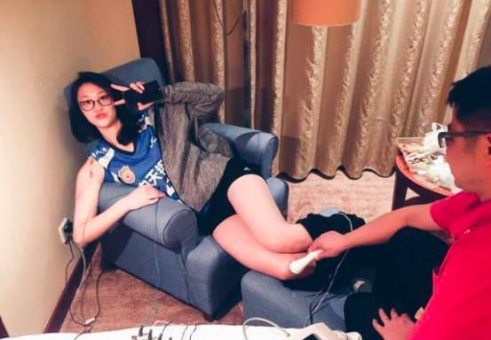 惠若琪为阿迪达斯代言奥运会半决赛和决赛都是小惠一球定乾坤