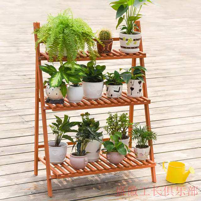 好看的花架客厅,美柏落地式花架