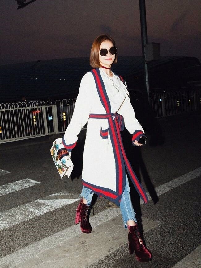 倪妮同款牛仔裤什么牌子,倪妮同款锥形牛仔裤