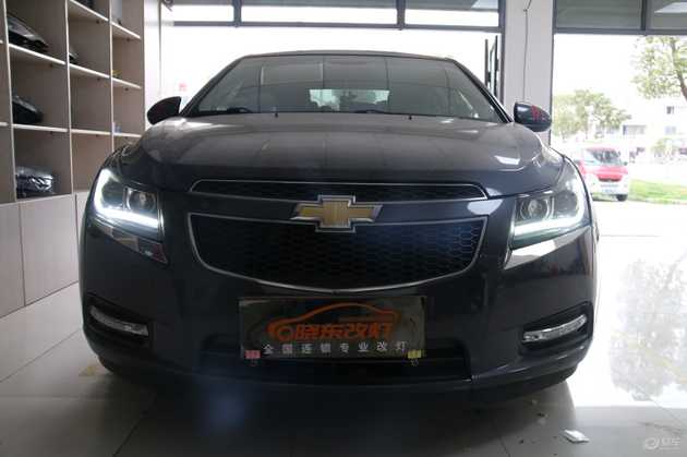 18科鲁兹大灯改装案例,雪佛兰18款科鲁兹改装led矩阵大灯