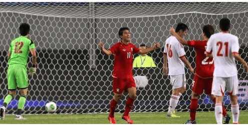 中国u22男足2:1泰国视频集锦,u23国足4:2战胜泰国队